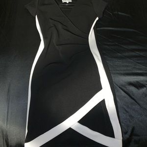 Black and white dress